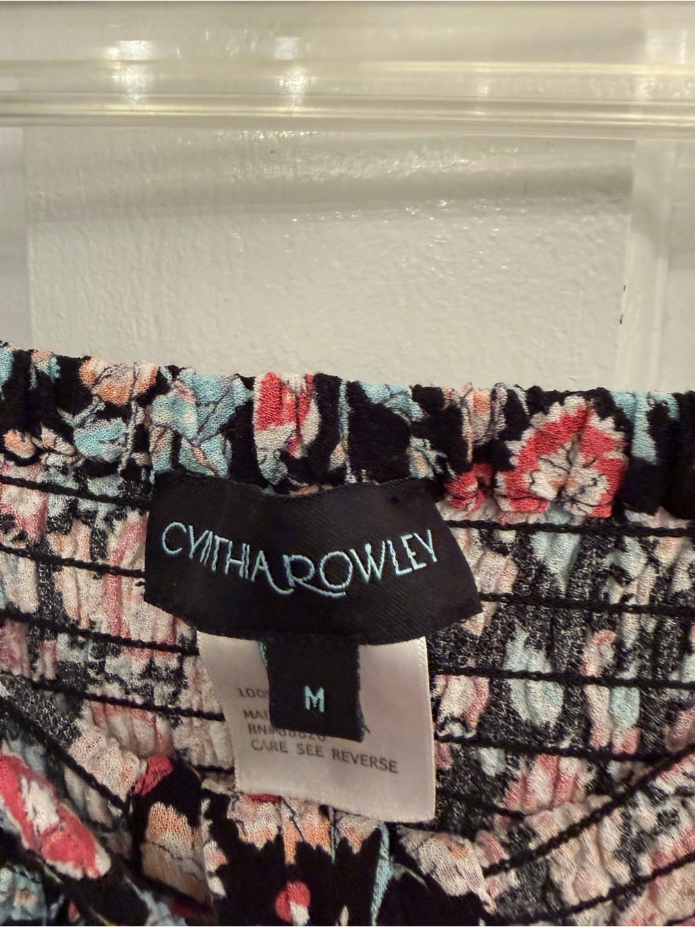Cynthia Rowley Floral Black Maxi Skirt with Pink Rose Print - Picture 4 of 5